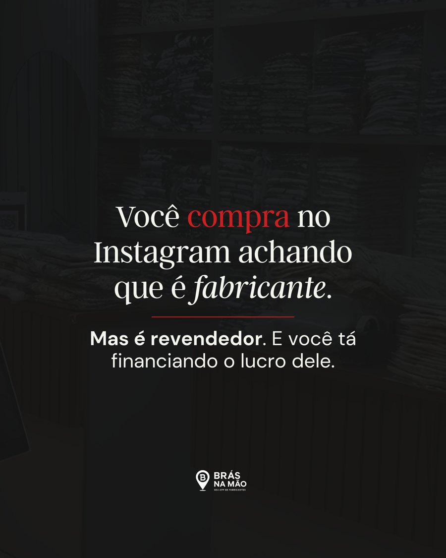 Post do App Brás na Mão